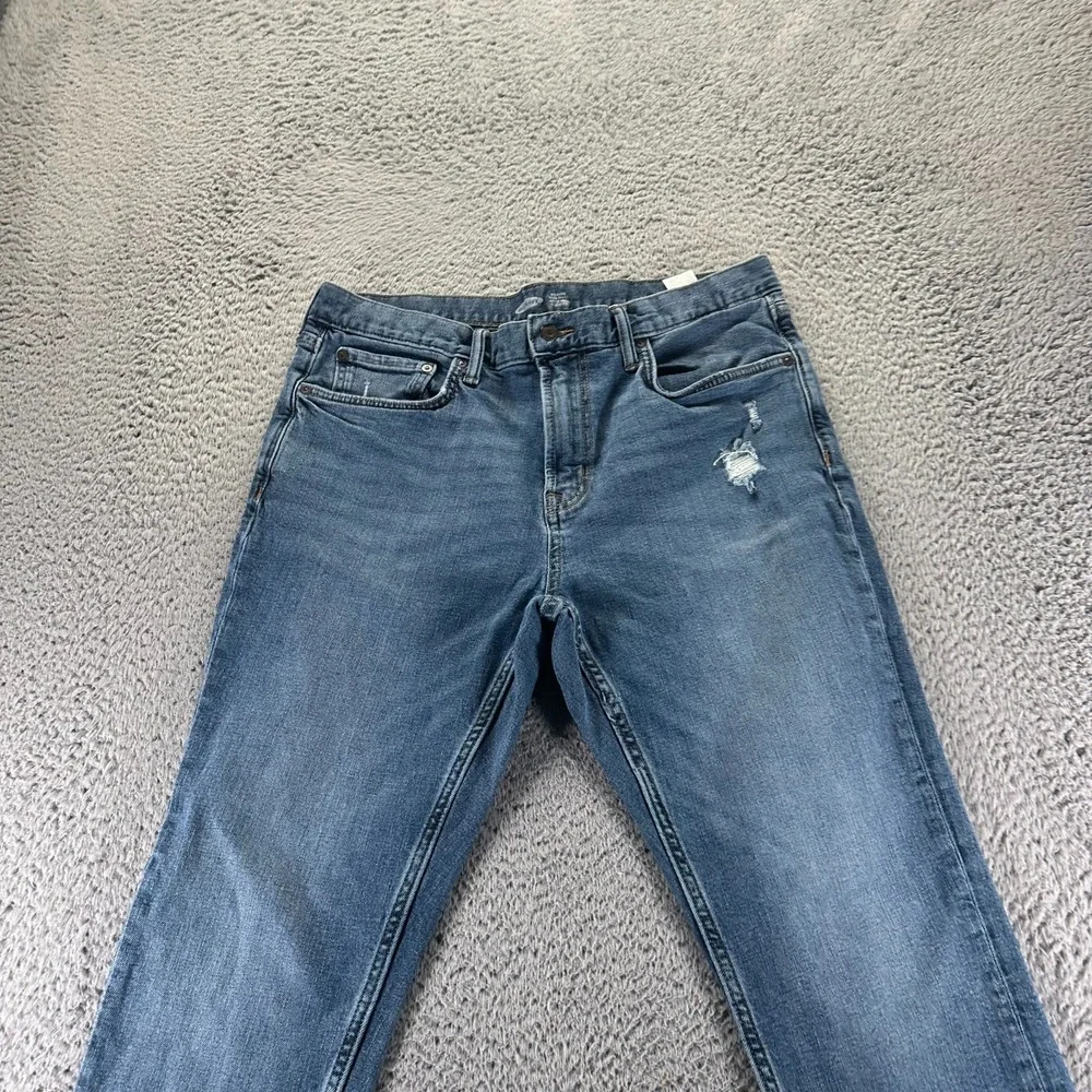 Old Navy‎ Built-In-Flex Jeans Mens 34x29 Blue Cotton Tapered Leg Faded Relaxed